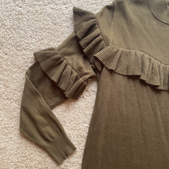 NEVER WORN BP, Size Small, Olive Green Sweater Dress - Picture 2 of 5